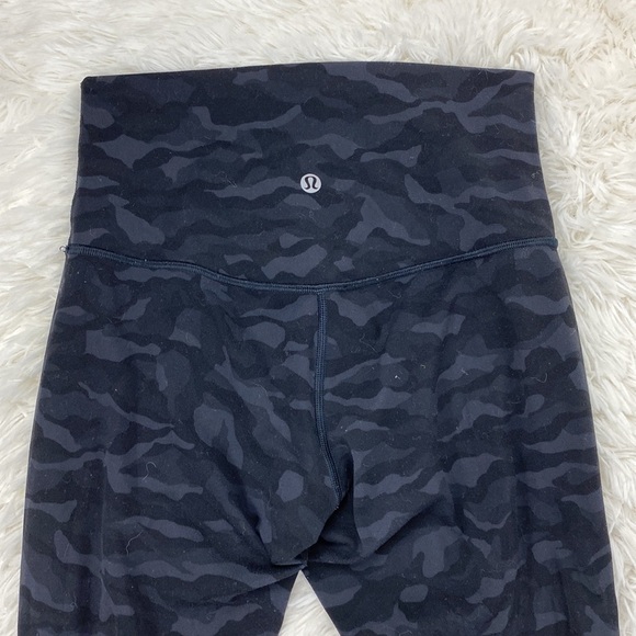 Lululemon Align Pant II 25" Sequoia Camo Print Deep Coal Black - Picture 6 of 7
